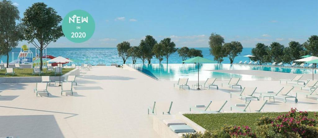 Camping Adria Mobile Home Park Umago Esterno foto