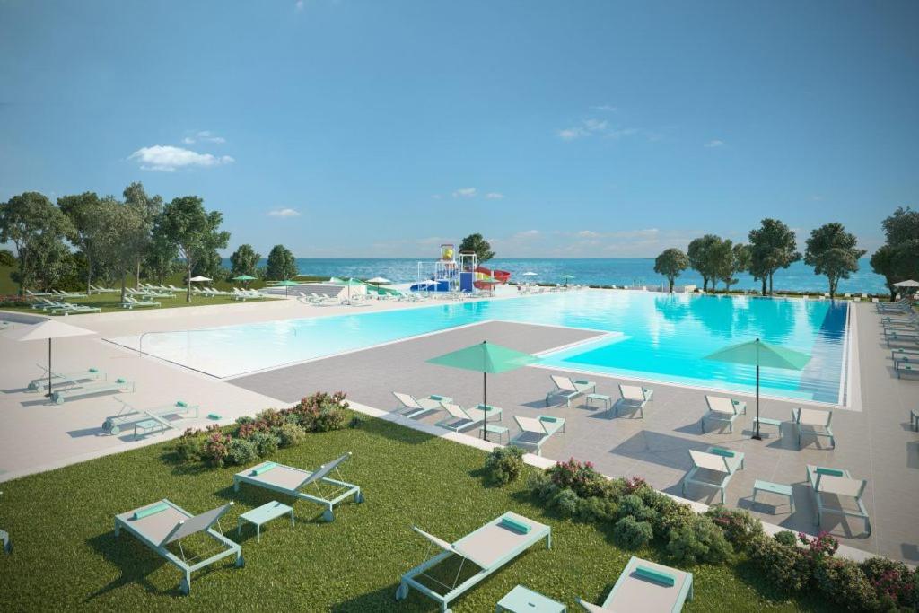 Camping Adria Mobile Home Park Umago Esterno foto